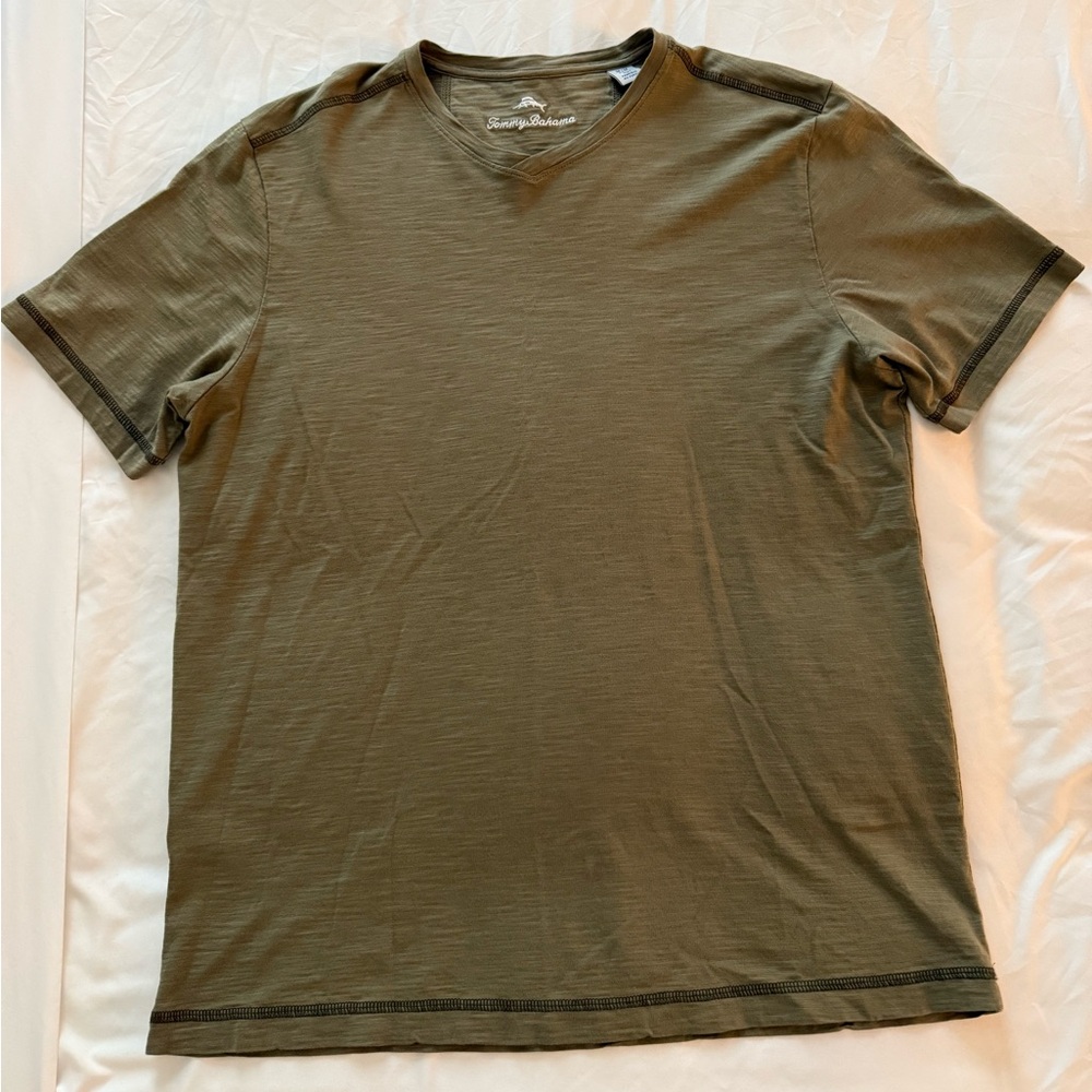 Tommy Bahama Olive V-Neck